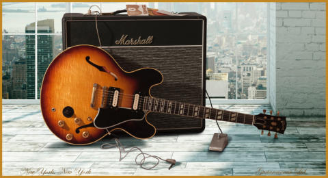 Poster image "New York, New York" - Gibson 345 and Marshall combo