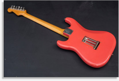 Fender Strat 1963 Fiesta Red (back)