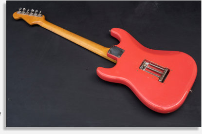 Fender Strat 1963 Fiesta Red (back)