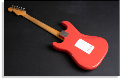 Fender Strat 1963 Red (back)