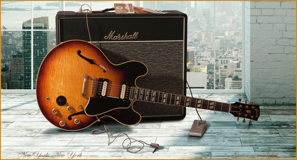 Poster image "New York, New York" - Gibson 345 and Marshall combo